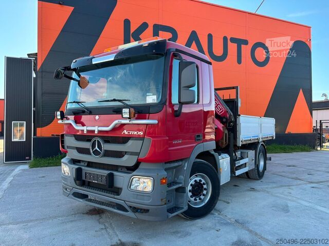 Tipper med kran Mercedes-Benz Actros 1832 4x2 FASSI F135A22 / BOX L=3707 mm