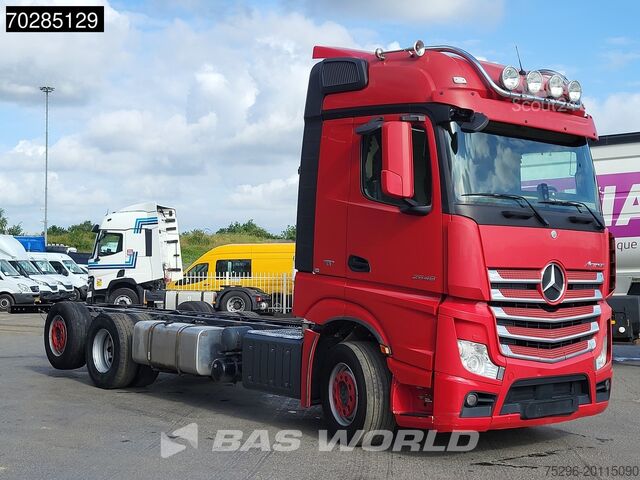 Châssis avec cabine Mercedes Actros 2548 Actros 6X2 BigSpace Retarder PTO Li...