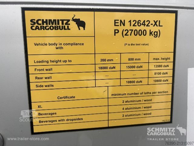 Naczepa otwarta z plandeką Schmitz Cargobull Semitrailer Curtainsider Standard