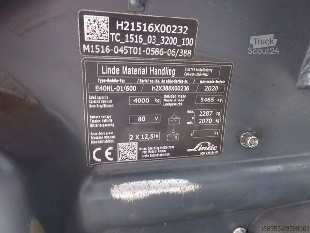 Челен мотокар Linde E40HL-01/600