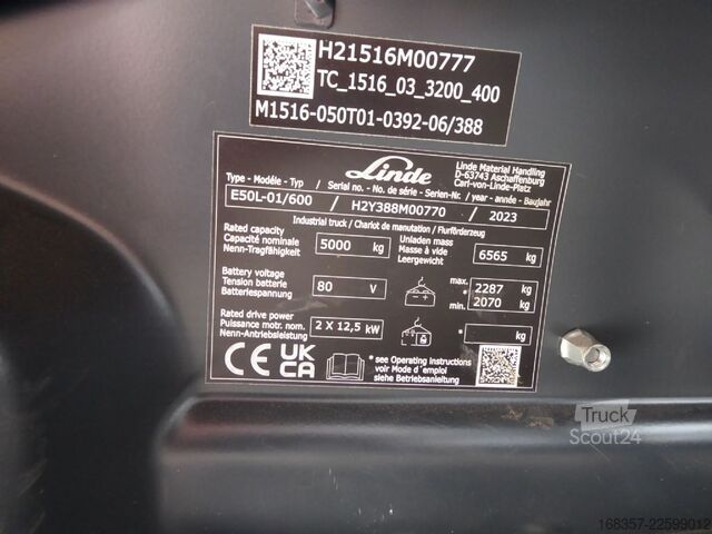 Челен мотокар Linde E50L-01/600 Containerfähig