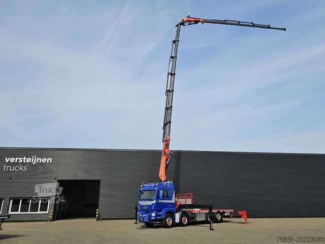 Lastplattform MAN TGS 35.500 8x4-6 / PALFINGER 92 t/m CRANE +JIB