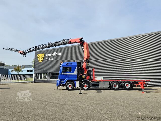 Lastplattform MAN TGS 35.500 8x4-6 / PALFINGER 92 t/m CRANE +JIB