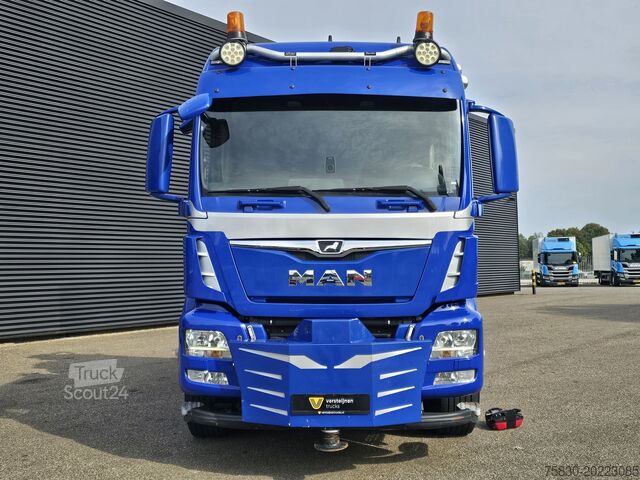 Lastplattform MAN TGS 35.500 8x4-6 / PALFINGER 92 t/m CRANE +JIB