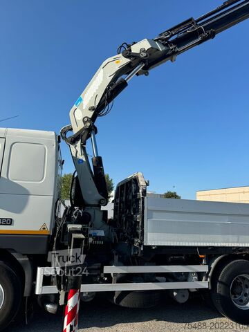 Lkw-montierter Kran Volvo FH 12- 420 CASSONE+GRU PM 37 BIANCO 6X2