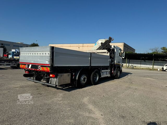 Lkw-montierter Kran Volvo FH 12- 420 CASSONE+GRU PM 37 BIANCO 6X2