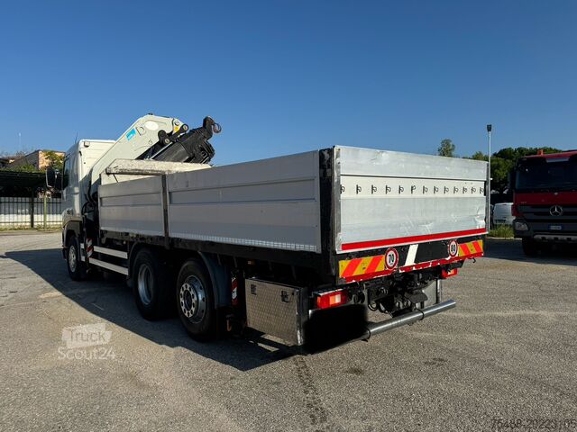 Lkw-montierter Kran Volvo FH 12- 420 CASSONE+GRU PM 37 BIANCO 6X2