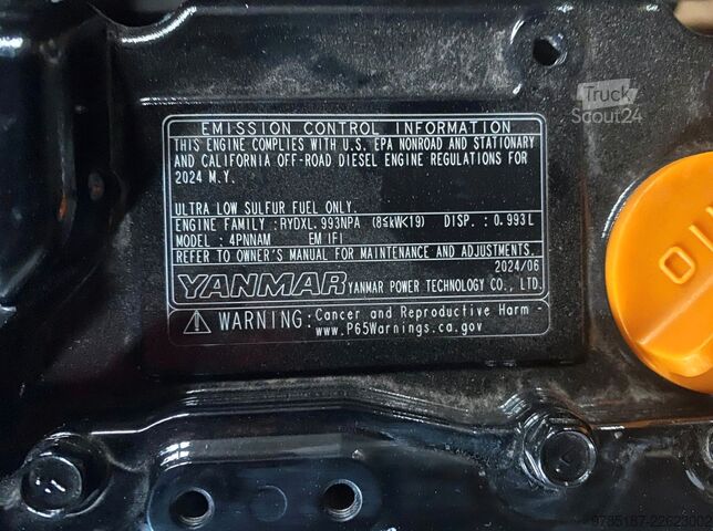 Mini-pelle YANMAR YANMAR MOTOR 3TNV74F * NEU *