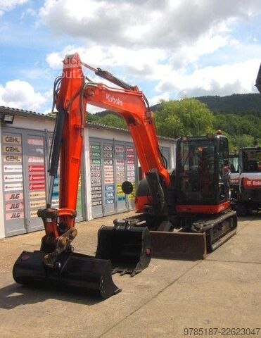 Mini-pelle KUBOTA KX080-4a ** 2x Löffel **