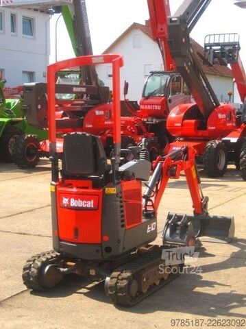 Mini-pelle BOBCAT E 10 * 2x Löffel * * Verstellfahrwerk *