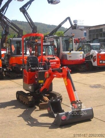 Mini-pelle BOBCAT E 10 * 2x Löffel * * Verstellfahrwerk *