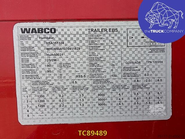 Bâches coulissantes Humbaur 