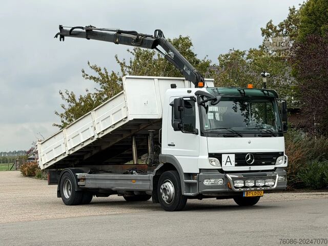 Basculantă cu macara Mercedes-Benz Atego 1218 KRAAN/KIPPER!!MANUELL!!