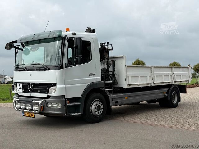 Basculantă cu macara Mercedes-Benz Atego 1218 KRAAN/KIPPER!!MANUELL!!
