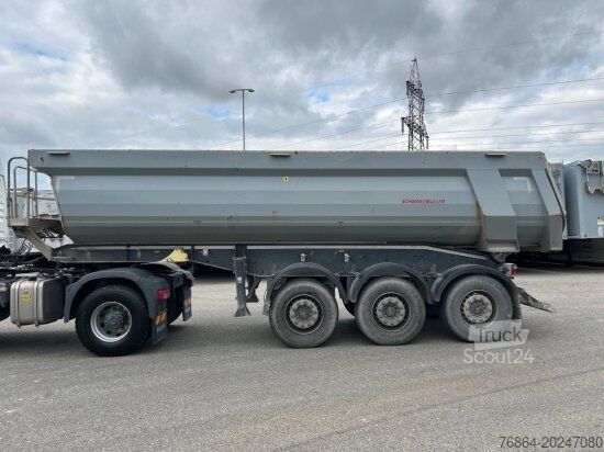 Semiremorcă basculantă SCHWARZMüLLER KIPPMULDE 25M³, SAF, ROLLPLANE, PODEST, HYVA