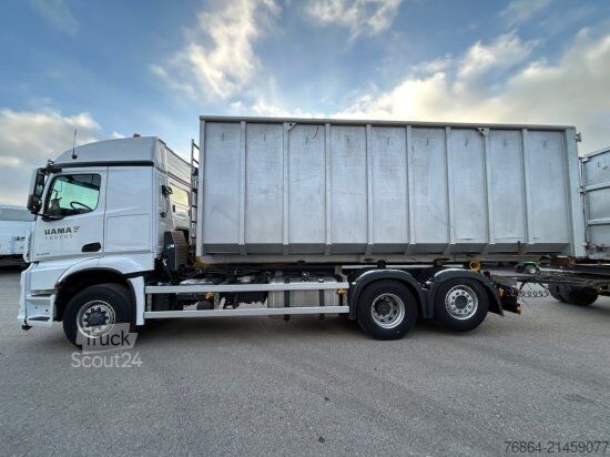 Basculantă MERCEDES-BENZ 2645 6X4, PALFINGER ABROLLKIPPER, EURO6,  PREIS OHNE ABROLLCONTAINER