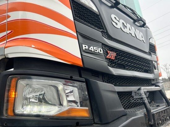 Háromirányú billenő teherautó SCANIA P450 XT ,8X4 MEILLER GESTEINSKIPPER, BORDMATIK,  RETARDER