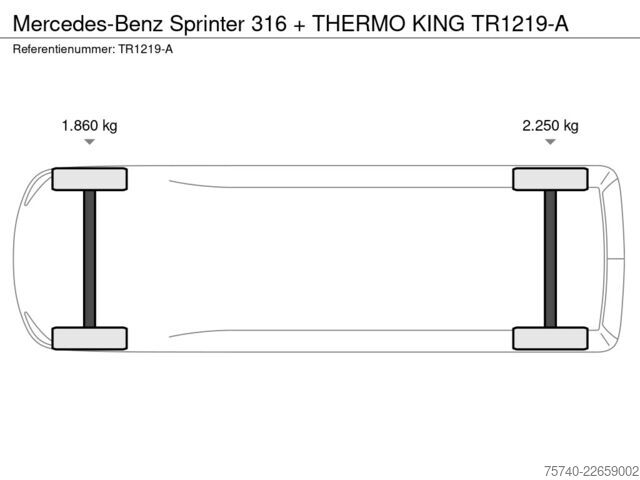 Chladiaci box Mercedes-Benz Sprinter 316 + THERMO KING