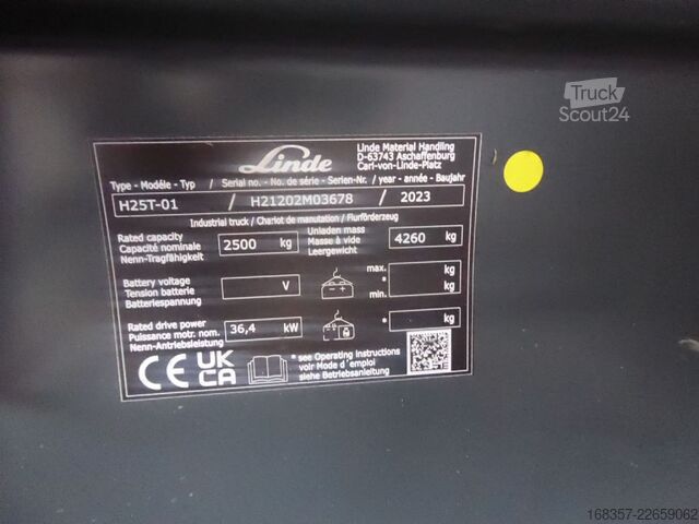 Wózek widłowy czołowy Linde H25T-01