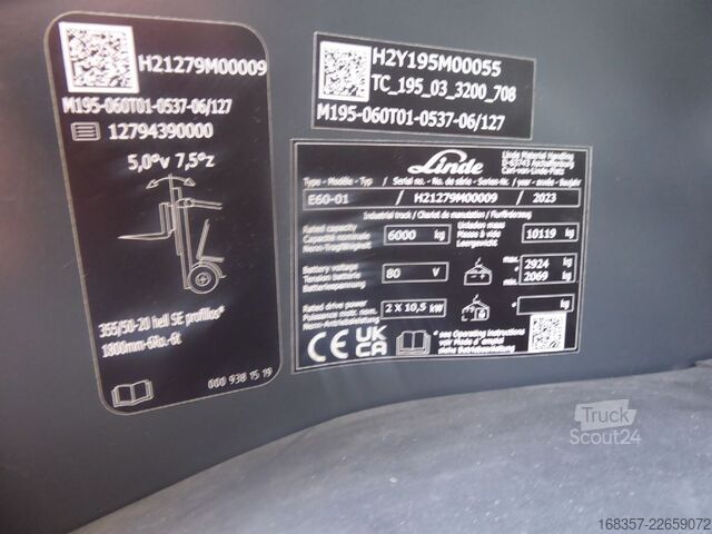 Wózek widłowy czołowy Linde E60-01
