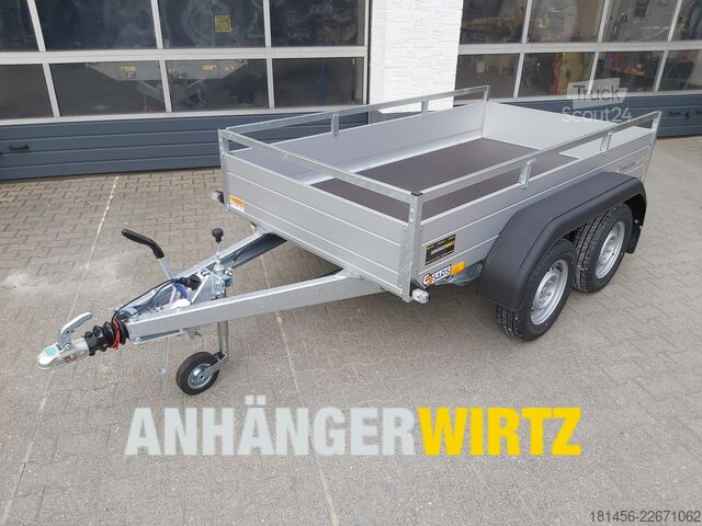 Aanhangwagen (auto) Saris DW 2000 255x153x43cm Tandem Aluwände