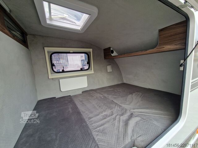Przyczepa skrzyniowa trailershop TMC Mini Tommy schlafen campen reisen