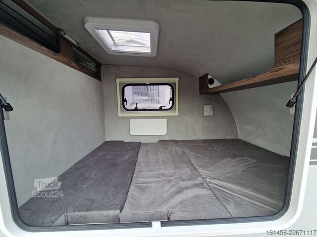 Przyczepa skrzyniowa trailershop TMC Mini Tommy schlafen campen reisen