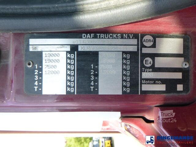 Lona DAF CF 310 4x2 Euro 6 curtain sider