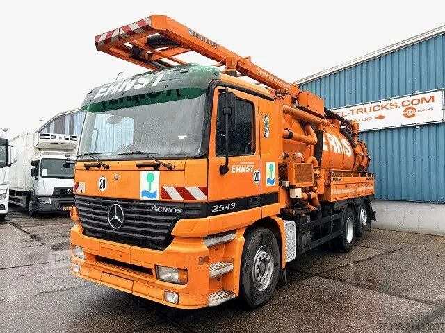 Véhicule aspirant Mercedes-Benz Actros 2543 L 6x2 WITH 15,5 M3 MULLER F155EGH V...