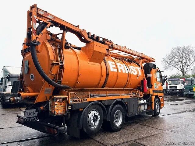 Véhicule aspirant Mercedes-Benz Actros 2543 L 6x2 WITH 15,5 M3 MULLER F155EGH V...
