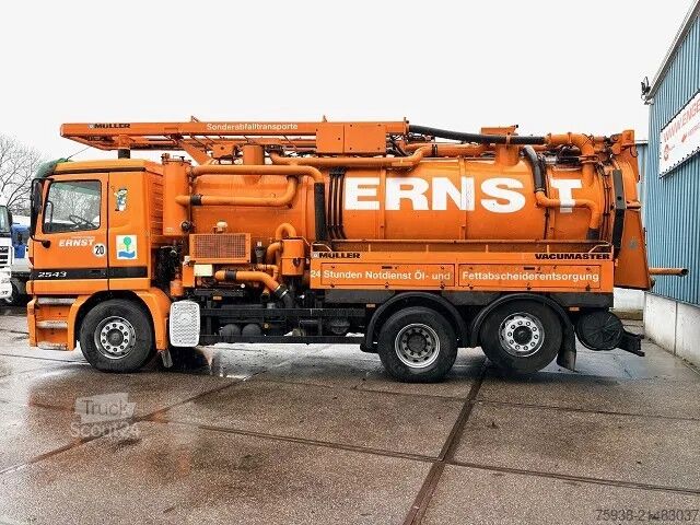 Véhicule aspirant Mercedes-Benz Actros 2543 L 6x2 WITH 15,5 M3 MULLER F155EGH V...