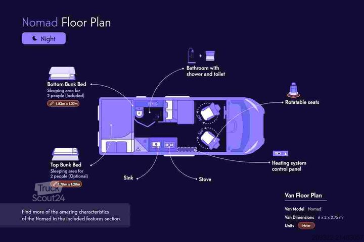 Camper van Fiat Ducato Weinsberg Carabus 600 K | 2023 | EURO 6 | Venditore Professionale