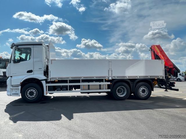 Camião de plataforma MERCEDES-BENZ ACTROS 5S M-FHS 6x2 PALFINGER/FASSI AUF LAGER!