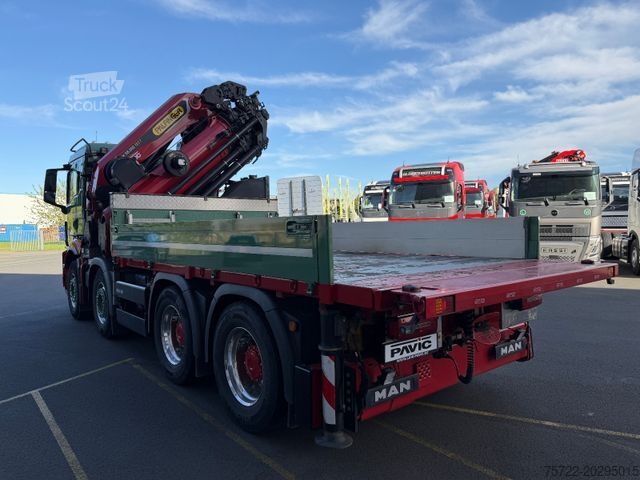 Кран, змонтований на вантажівці MAN TGS 41.510 8x4 mit Palfinger 58002 TEC7