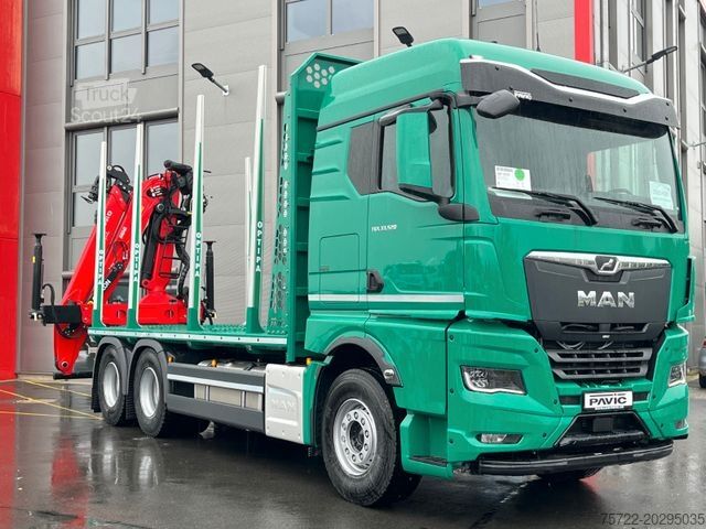 Kamion za izvlačenje drveta MAN TGX 33 520 6x4 BL PLATTFORM Epsilon Q150Z96