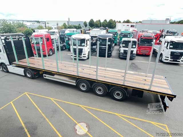 Полуремарке за трупи PAVIC 3-Achs Auflieger Hartholz-Boden SONDERPREIS!!