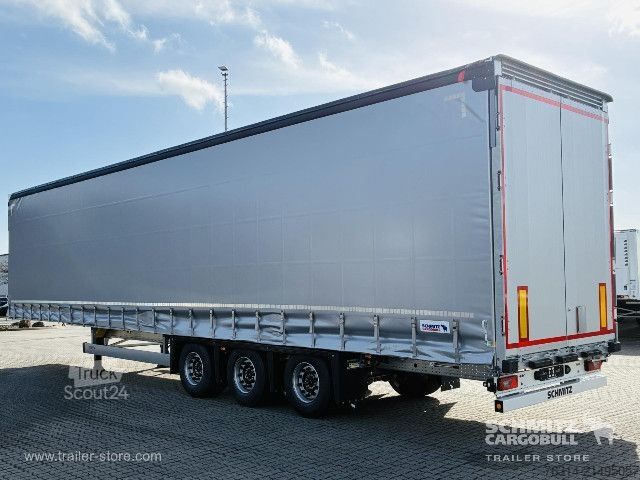 Open semitrailer with tarp Schmitz Cargobull Curtainsider Mega Getränke