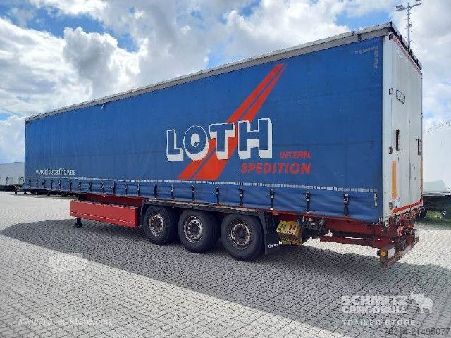 Auflieger mit Pritsche & Plane Krone Curtainsider Standard Staplerhalterung