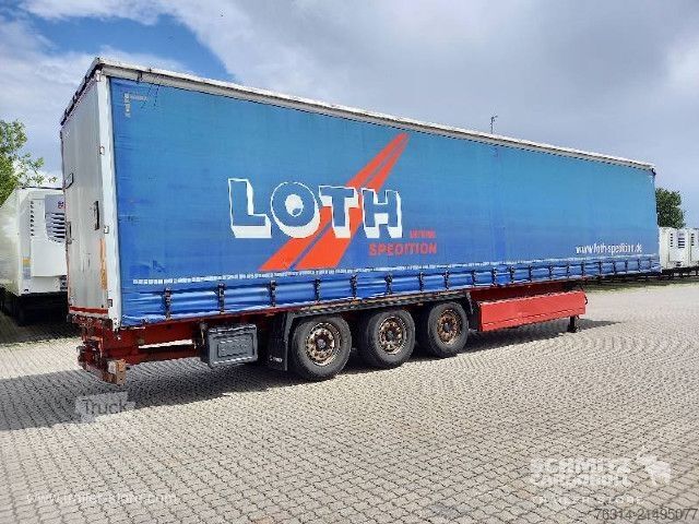 Auflieger mit Pritsche & Plane Krone Curtainsider Standard Staplerhalterung