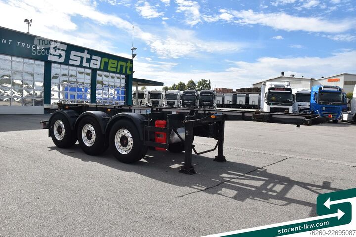 Vekselpåbygg-semitrailer SCHWARZMÜLLER Tank - Containerchassis ADR ALU Liftachse SAF