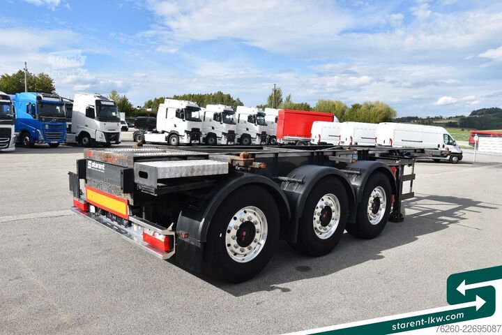 Vekselpåbygg-semitrailer SCHWARZMÜLLER Tank - Containerchassis ADR ALU Liftachse SAF