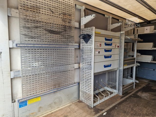 Aizkaru sānu furgons IVECO Daily  70 C 18 Doka/Werkstatt/Ladebordwand