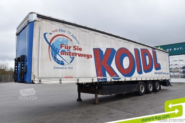 Open oplegger met zeil KÖGEL Light Palettenkasten E-Rad XL Zert. TÜV 01/27