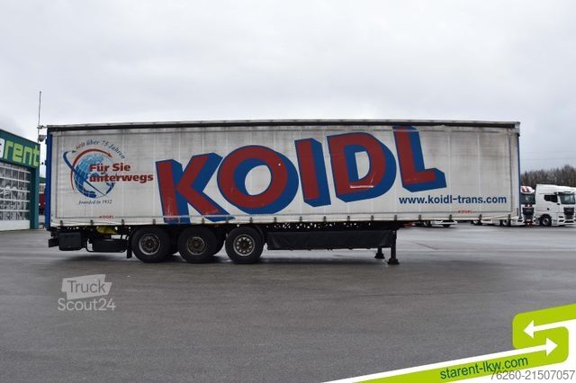 Open oplegger met zeil KÖGEL Light Palettenkasten E-Rad XL Zert. TÜV 01/27