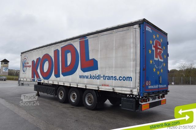 Open oplegger met zeil KÖGEL Light Palettenkasten E-Rad XL Zert. TÜV 01/27