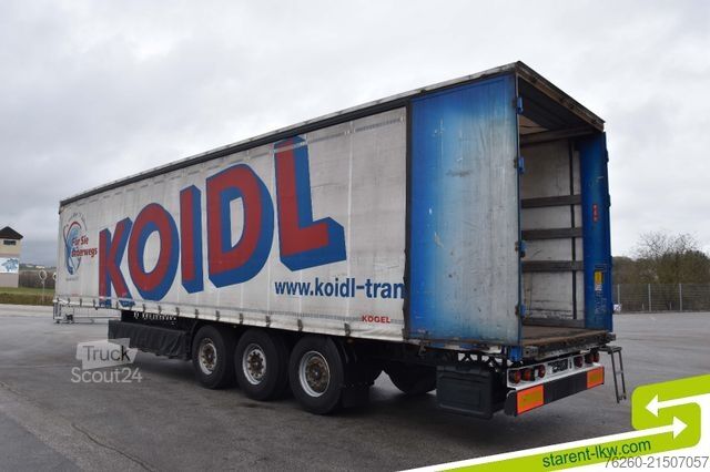 Open oplegger met zeil KÖGEL Light Palettenkasten E-Rad XL Zert. TÜV 01/27