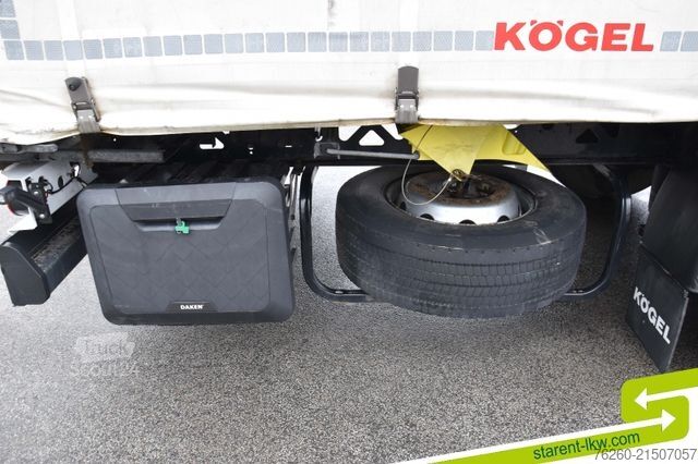 Open oplegger met zeil KÖGEL Light Palettenkasten E-Rad XL Zert. TÜV 01/27