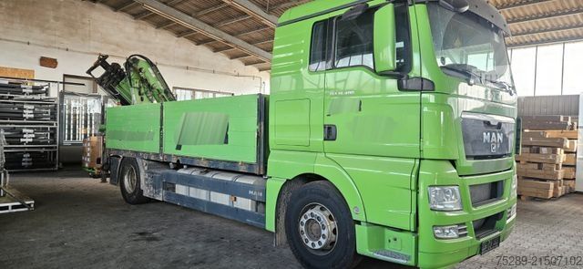 LKW mit Pritsche (offen) MAN TGX 18.400 4x2 Pritsche Kran Atlas 190.2E-A2