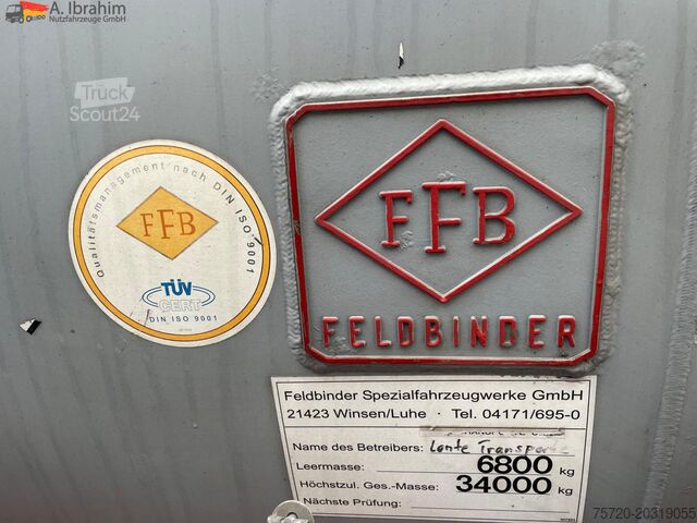 Semirreboque silo Feldbinder KIP 57.3 Kippsilo 57 m³ | Trommelbremse | 1 Kammer | 24V Bordhydraulik