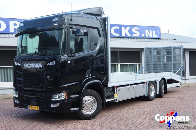 автомобиль-фургон для перевозки автомобилей Scania R500 Oprijvrachtwagen 6x2 Black_Line Stuur_Lift_AS